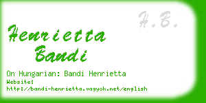 henrietta bandi business card